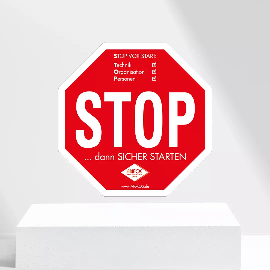Stoppkarte – Stop vor Start mit der LMRA